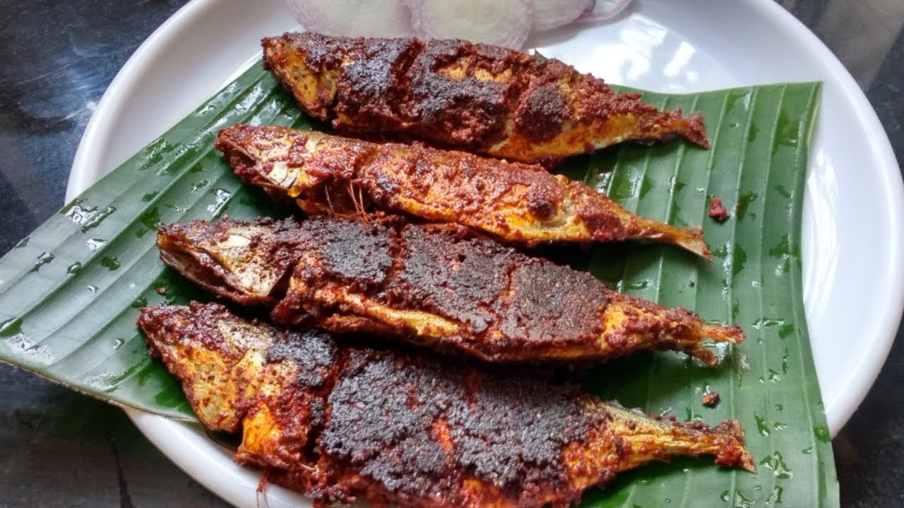 Bangude Pulimunchi, mackerel in a fiery, tangy tamarind and red-chilli masala
